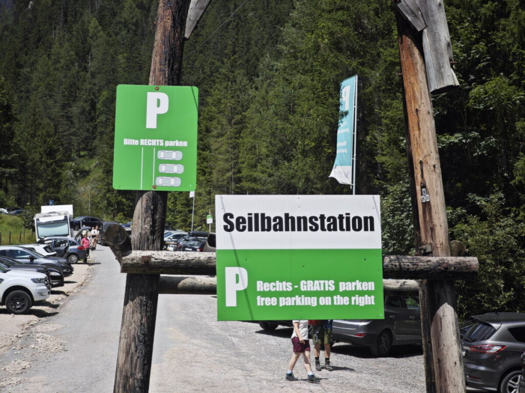 Parkplatz Silberkarklamm