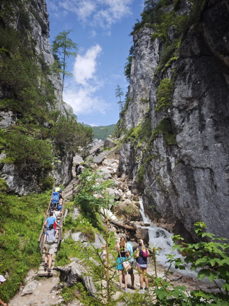 Durch die Silberkarklamm wandern